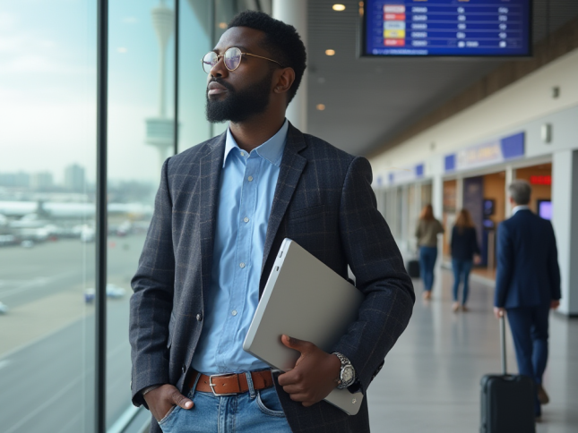 Man in an airport