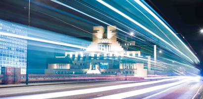 Vauxhall Cross at night
